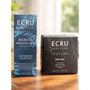 NWT ECRU - Bundle of 2 Texture Dry Wax 1.69 Fl & Acacia Protein BB Cream 1 Fl